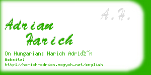 adrian harich business card